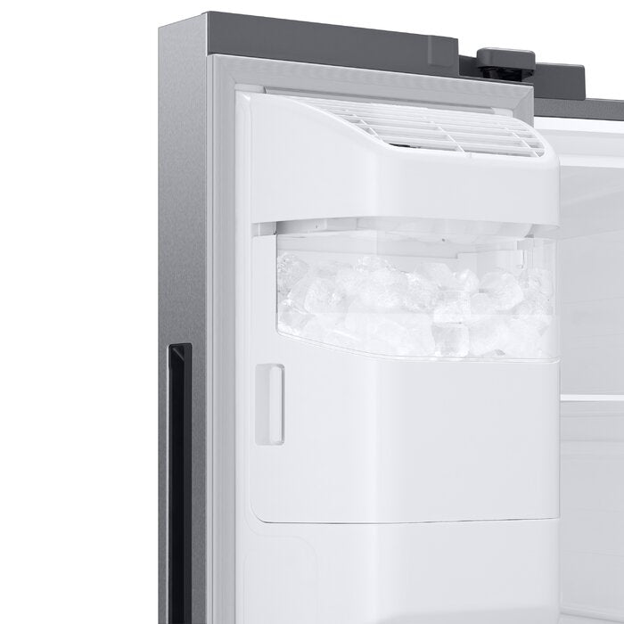 Stainless Steel 36" Side by Side Energy Star 26.7 cu. ft. Smart Refrigerator with Family Hub