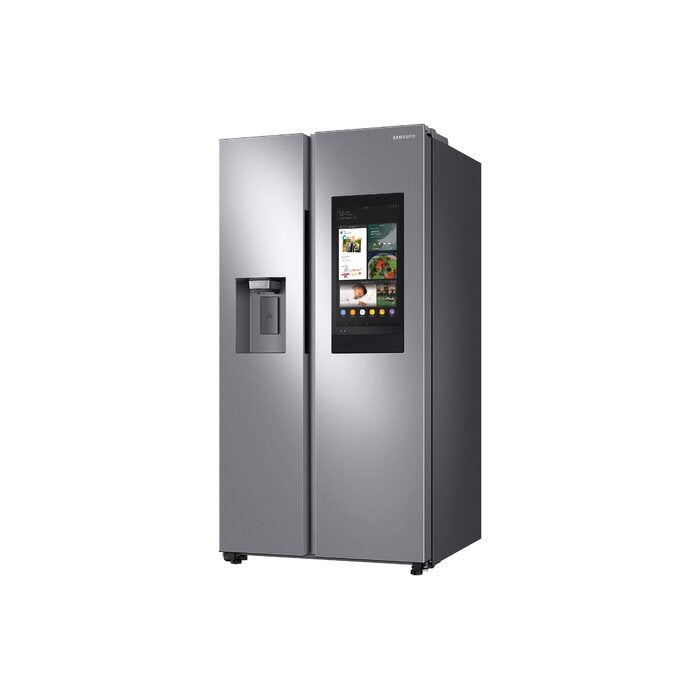 Stainless Steel 36" Side by Side Energy Star 26.7 cu. ft. Smart Refrigerator with Family Hub