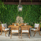 Rectangular 6 - Person 32.25'' Long Dining Set with Cushions