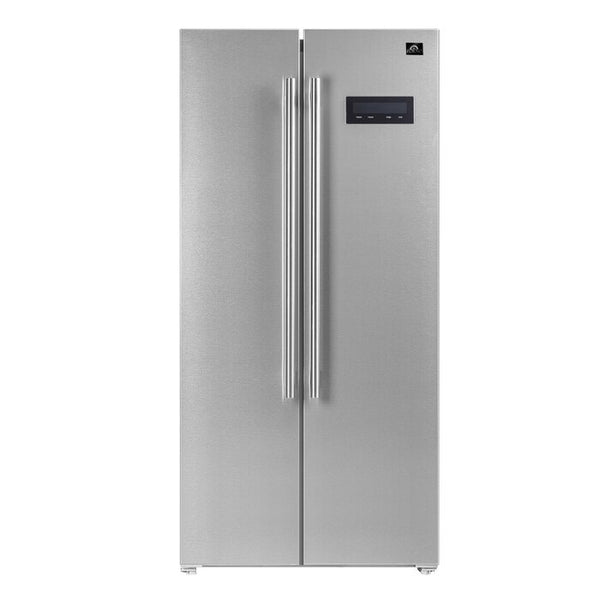 Salerno Stainless Steel 33" Counter Depth Side by Side 15.6 cu. ft. Refrigerator