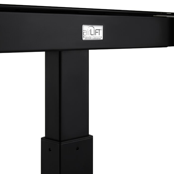 Black Seville Classics Height Adjustable Standing Desk