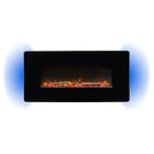Stockwell Series Curved Glass Wall Mounted Electric Fireplace
